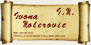 Ivona Molerović vizit kartica